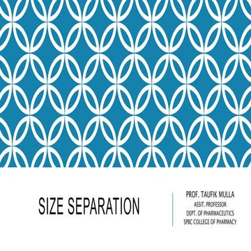 SIZE SEPARATION
