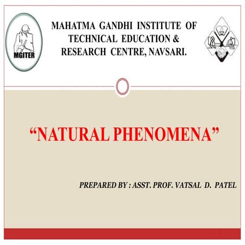 3. NATURAL PHENOMENA (PHE) GTU 3170623