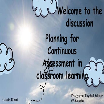 continuous assessment 