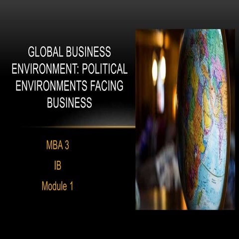 3. political environment