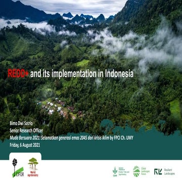 REDD+ and its implementation in Indonesia