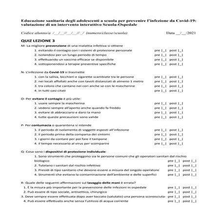 1.7 domande e risposte sulla lezione 1 | PDF