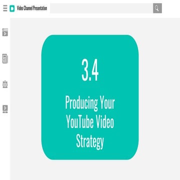 Producing YouTube Strategy