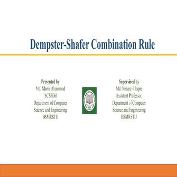 3. the dempster shafer combination rule
