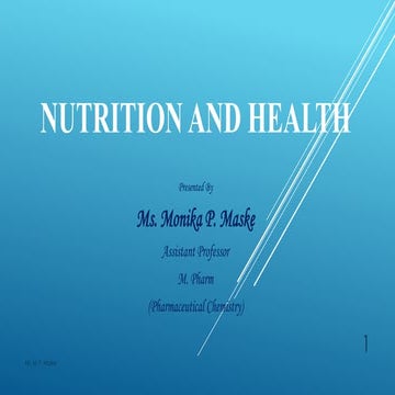 Nutrition And Health