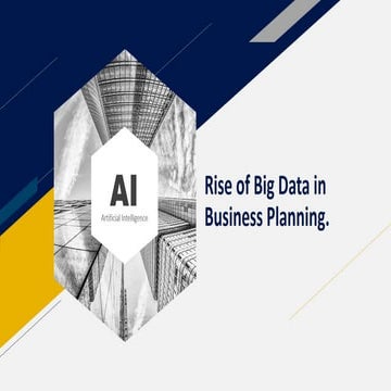 AI - Rise of Big Data in Business Planning