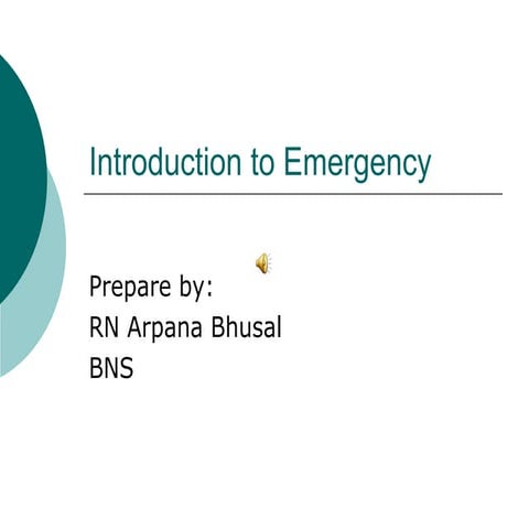 Emergency nursing