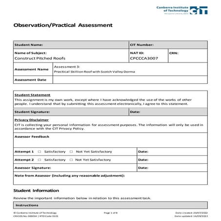 3. Practical Assessment Skillion roof.docx