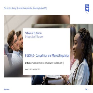 3.1 Lecture 3- PrIce Discrimination (Church-Ware textbook, Ch. 5).pptx