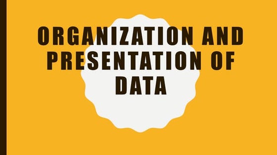 Presentation of data | PPTX | Science