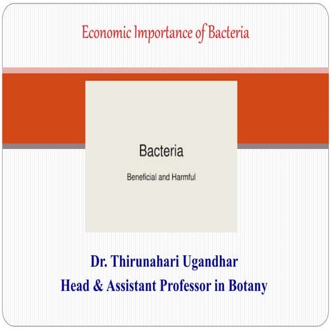 3. Bacteria Economic importnace New -  Dr. Thirunahari Uagandhar Copy.ppt