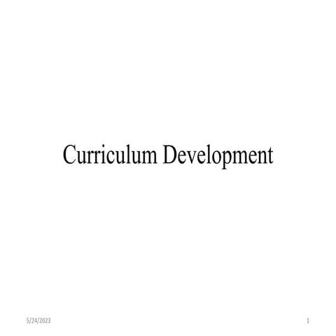 3. Curriculum Development.pptx