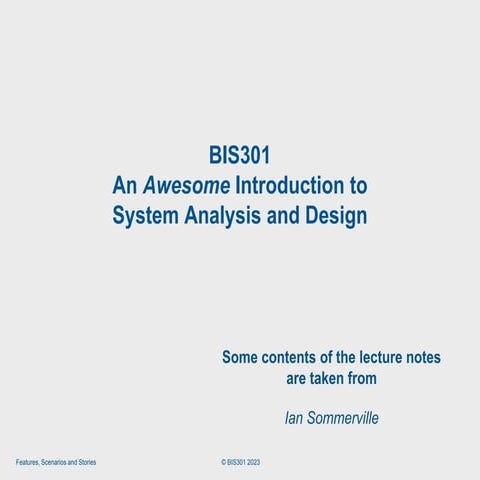 chapter 3: Features, scenarios and stories