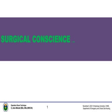 Surgical Conscience and Informed Consent | PPTX