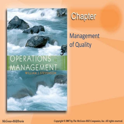Operation management and its quality management slides
