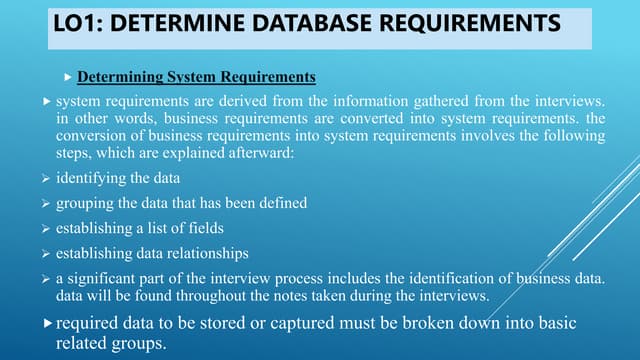Database adminstrator L-4  Design a Database - Lo1.pptx