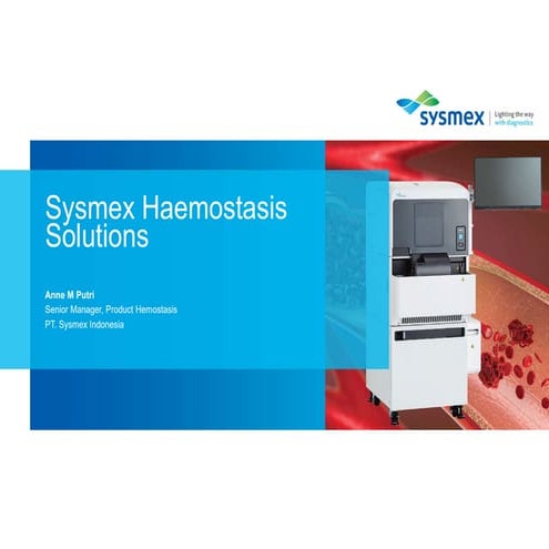 3. Sysmex Haemostasi Solutions & DDimer.pdf