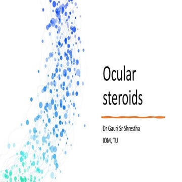 Ocular steroids-Dexamethasone, Betamethasone, Prednisolone and Flurometholone