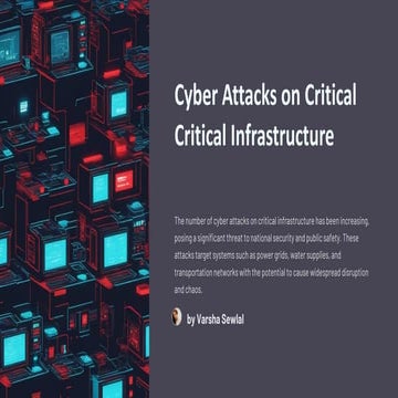 Varsha Sewlal- Cyber Attacks on Critical Critical Infrastructure | PDF