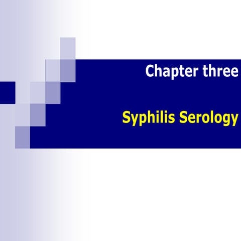 Syphilis Serology serological test for medical laboratory.ppt