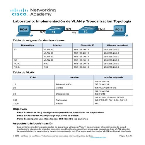 3.6.2 Lab - Implement VLANs and Trunking - ILM.pdf