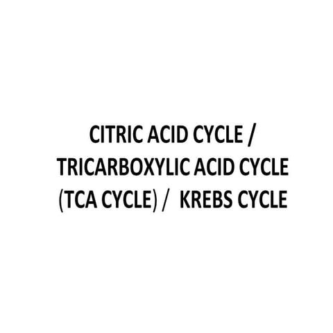 The introduction of Kreb Cycle for basic biovhemistry