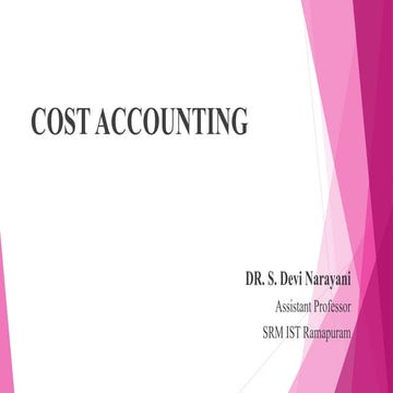 COST ACCOUNTING - Introduction of  Cost accounting and cost Sheet. pptx