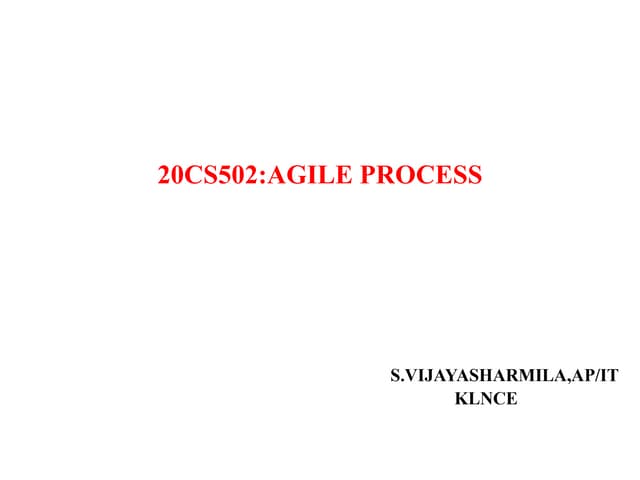3. Agility and extreme programming OF UNIT-1 PPT