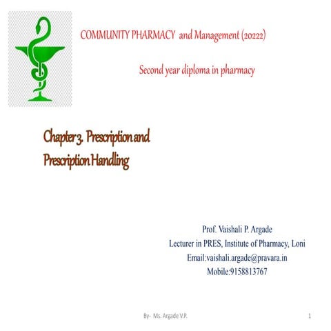 3.Prescription & Prescription Handling - Copy.pptx