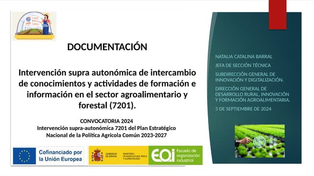 Documentación para presentar la solicitud