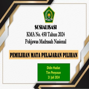 3. Pemilihan Mata Pelajaran Madrasah Aliyah (1).pptx