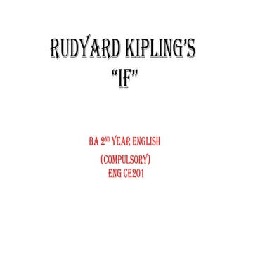 Rudyard Kipling was the father of adventurous novel