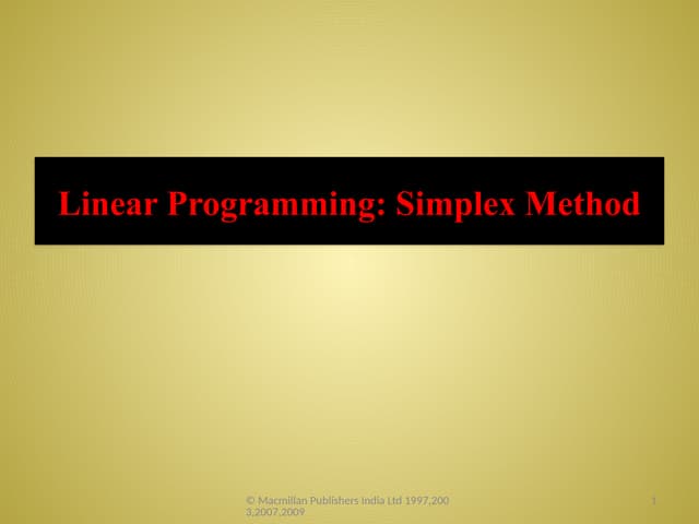 3. Linear Programming The Simplex Method.pptx