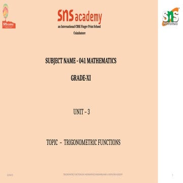 3.TRIGONOMETRIC FUNCTIONS for class 11.pptx