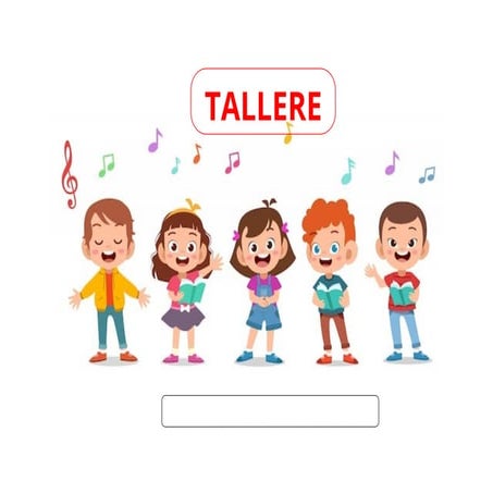 Talleres musicales para niños y niñas de 3 y 4 años