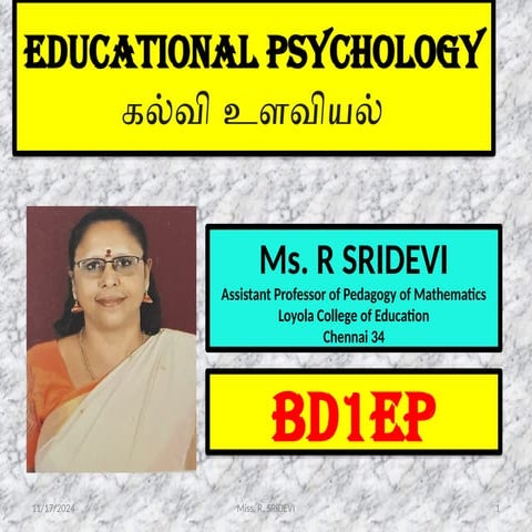 UNIT 2 - ATTENTION, PERCEPTION AND MEMORY - INTRODUCTION TO PERCEPTION