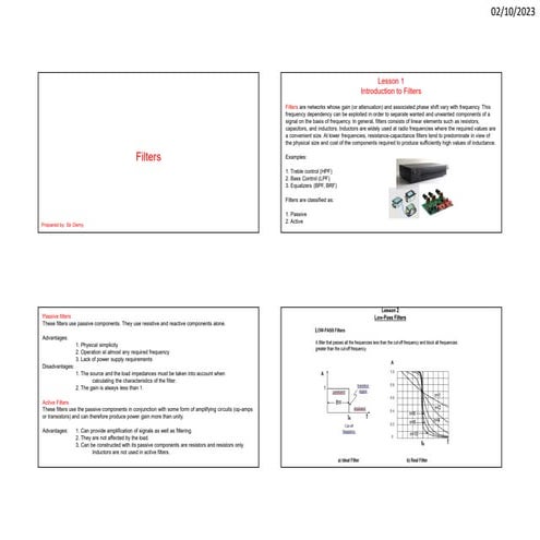 Filters low pass filter high pass filter and band pass filter | PPT