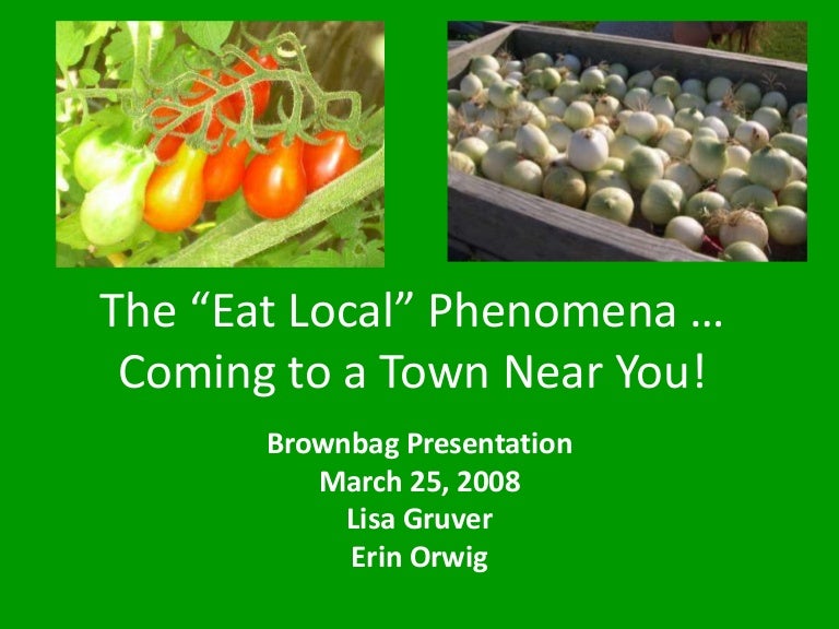 The local food movement