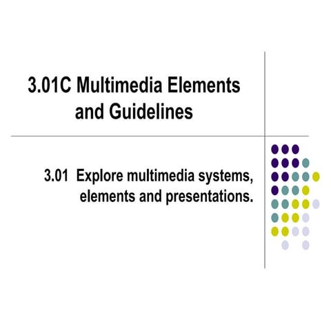 3.01C Multimedia Elements and Guidelines.ppt