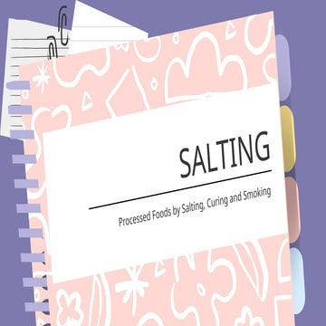 The importance of salting in fish processing.