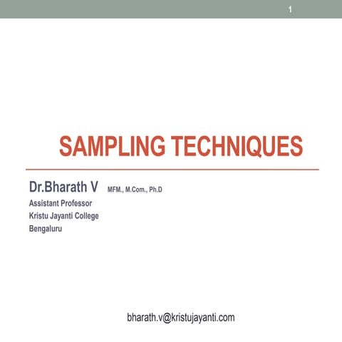 Sampling techniques and its types s.sampling techniques and its typess.