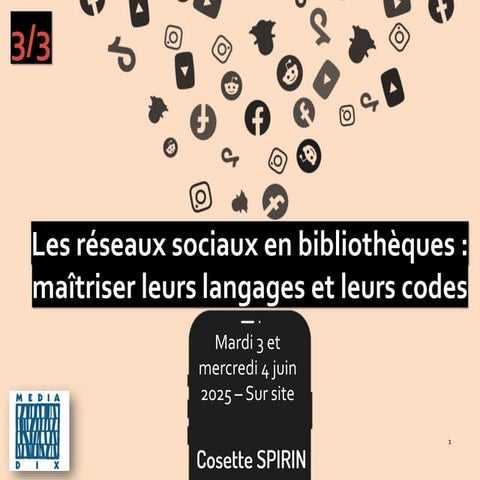 Les réseaux sociaux en bibliothèques : maîtriser leurs langages et leurs codes 3/3