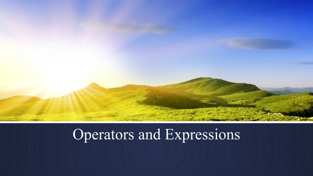 3. C_OperatorsExpressions on c languyage.pptx