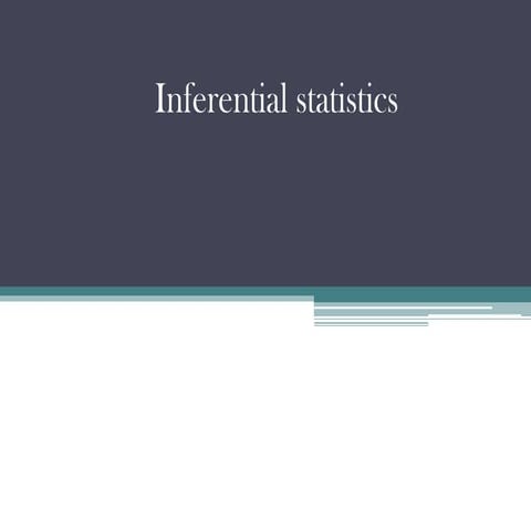 3. Inferential statistics............pdf