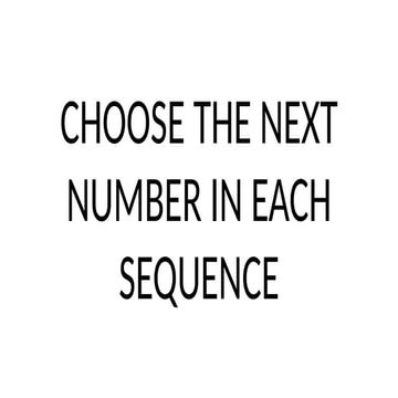 SEQUENCE AND PATTERNS for Grade Six students | PPT
