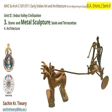 Sindhu-Saraswati Civilization.Metal Objects
