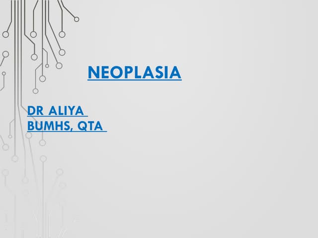 3. Neoplasia (tumor) abnormal cell growth unit 5.ppt