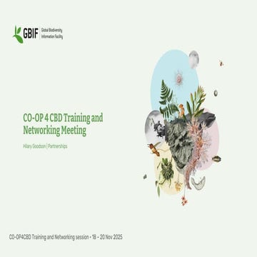 Introduction to the Global Biodiversity Information Facility