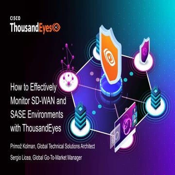 How to Effectively Monitor SD-WAN and SASE Environments with ThousandEyes