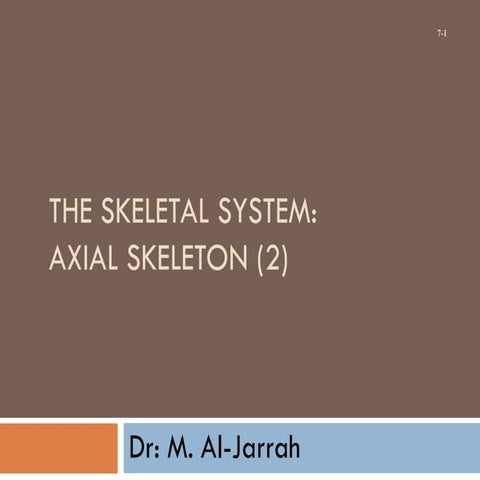 Axial Skeleton | PPT